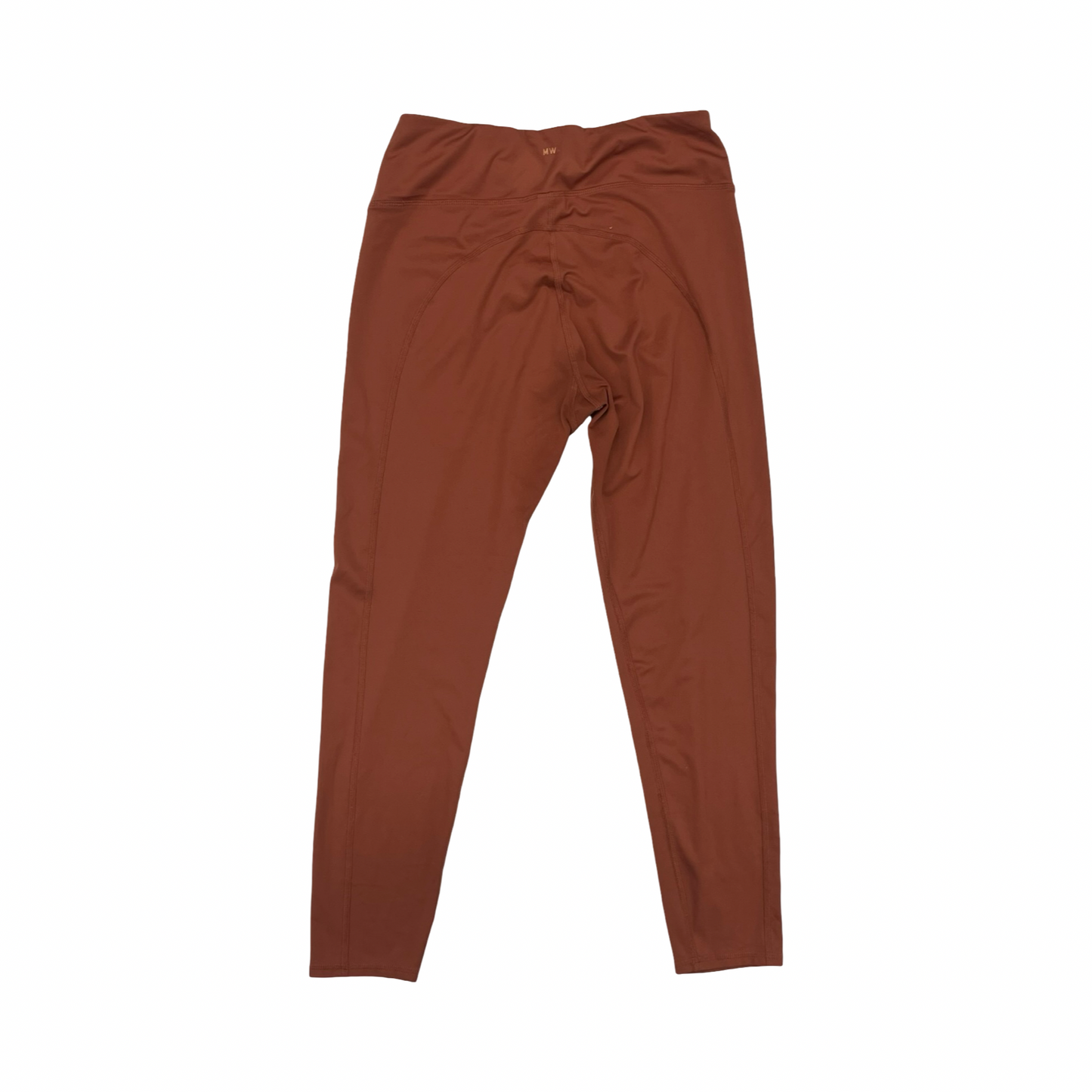 Athletic Leggings By Madewell In Orange, Size:L