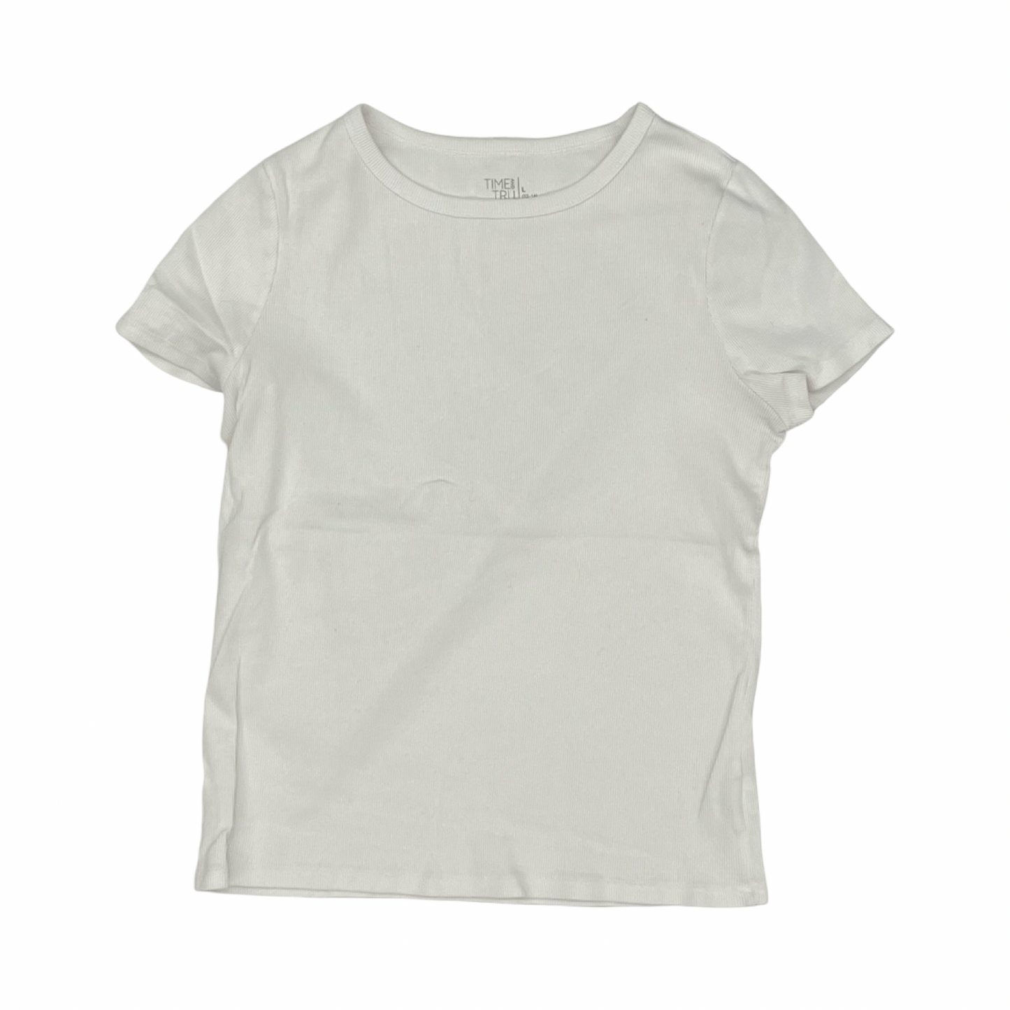 Top Ss By Time And Tru In White, Size:L