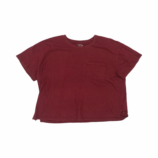 Top Ss By Time And Tru In Red, Size:Xxl