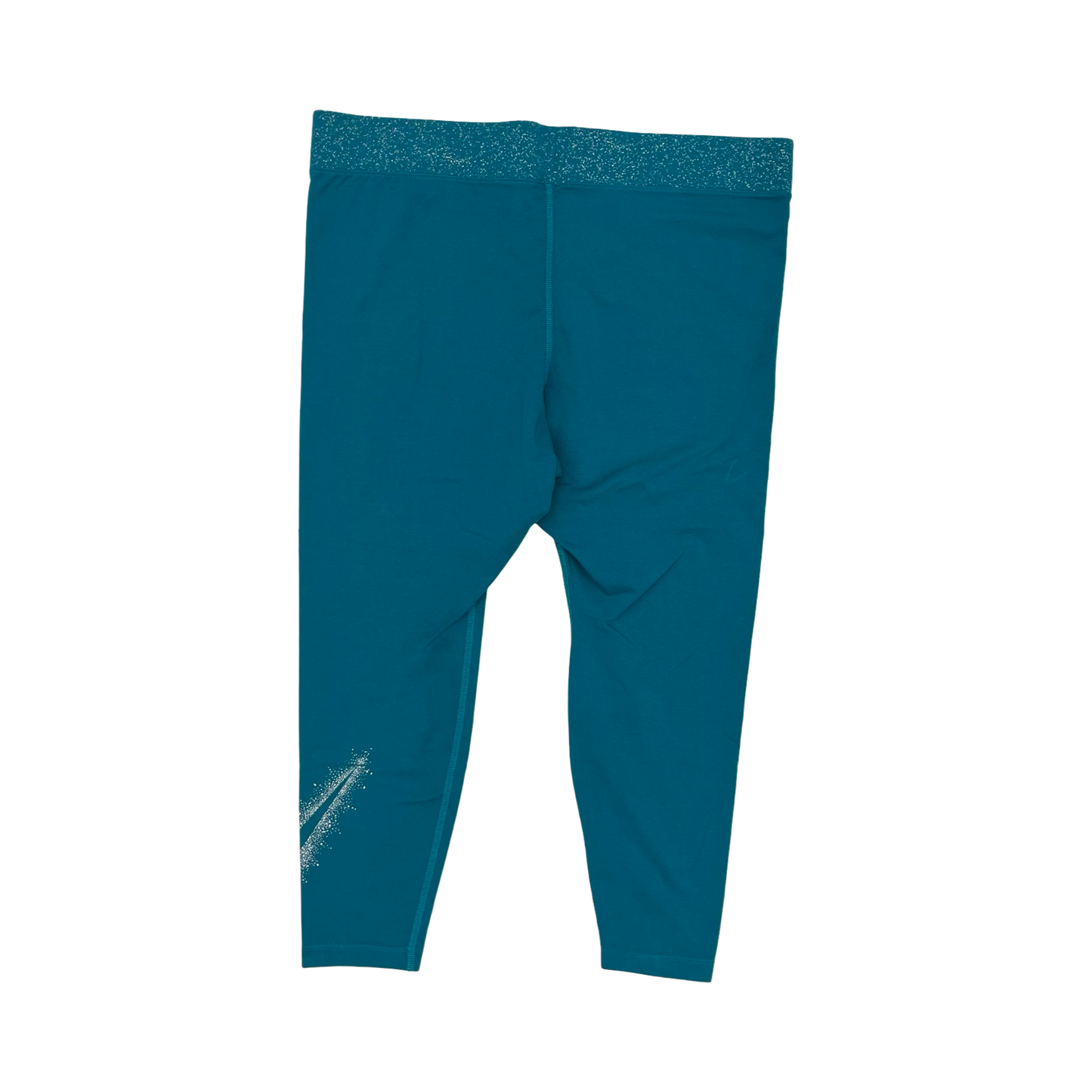 Athletic Leggings By Nike Apparel In Teal, Size:2X