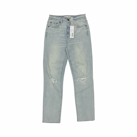 Jeans Straight By Daze In Blue Denim, Size:26
