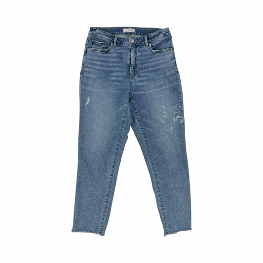 Jeans Skinny By Loft In Blue Denim, Size:10