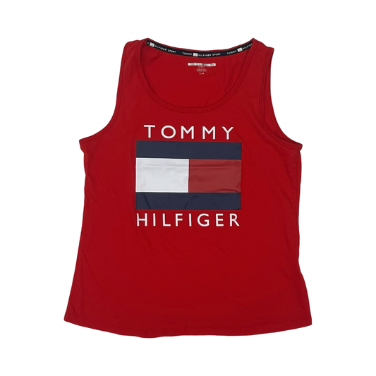 Tank Top By Tommy Hilfiger In Blue Red & White, Size:S