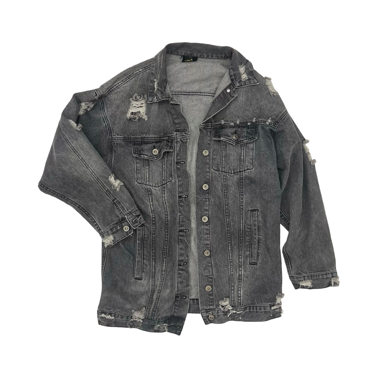 Jacket Denim By Cmf In Black Denim, Size:M