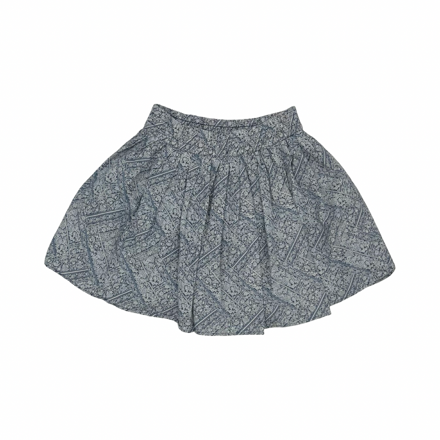 Skirt Mini & Short By American Eagle In Blue & Cream, Size:S
