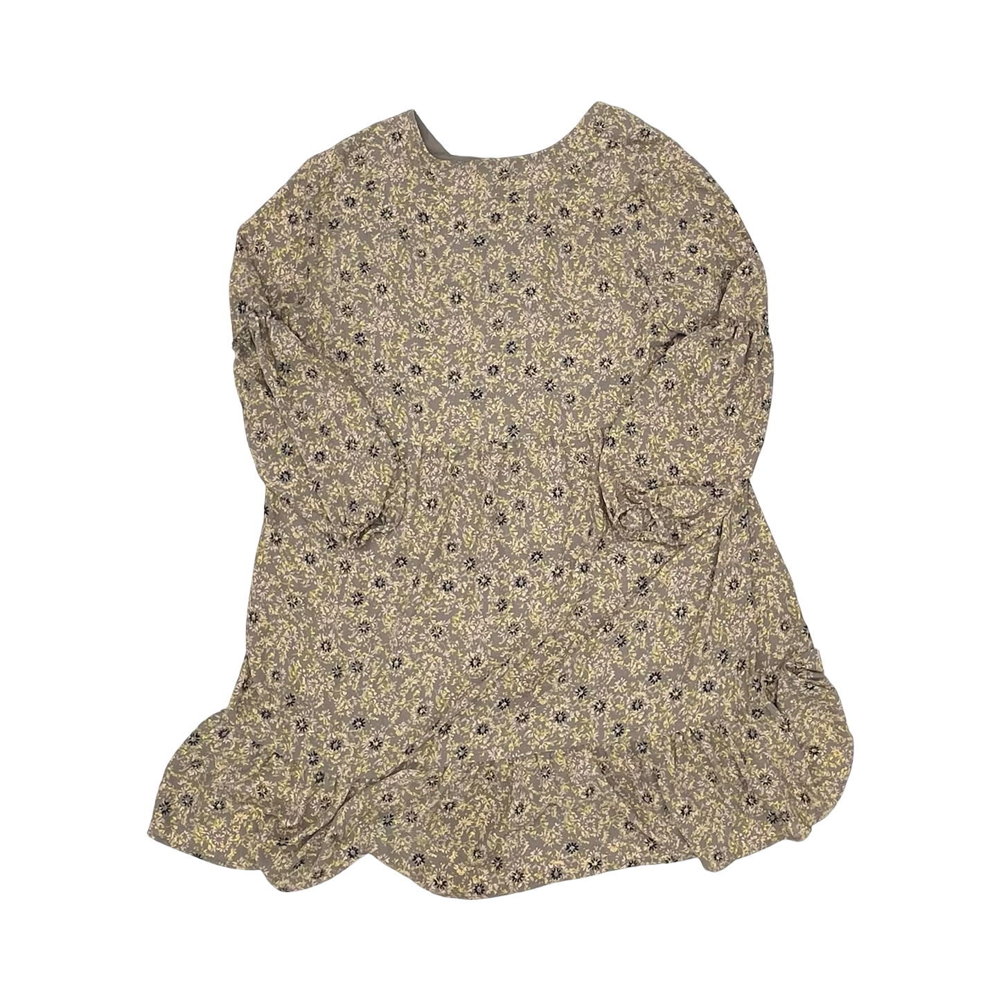 Dress Casual Midi By Cato In Brown & Yellow, Size:18