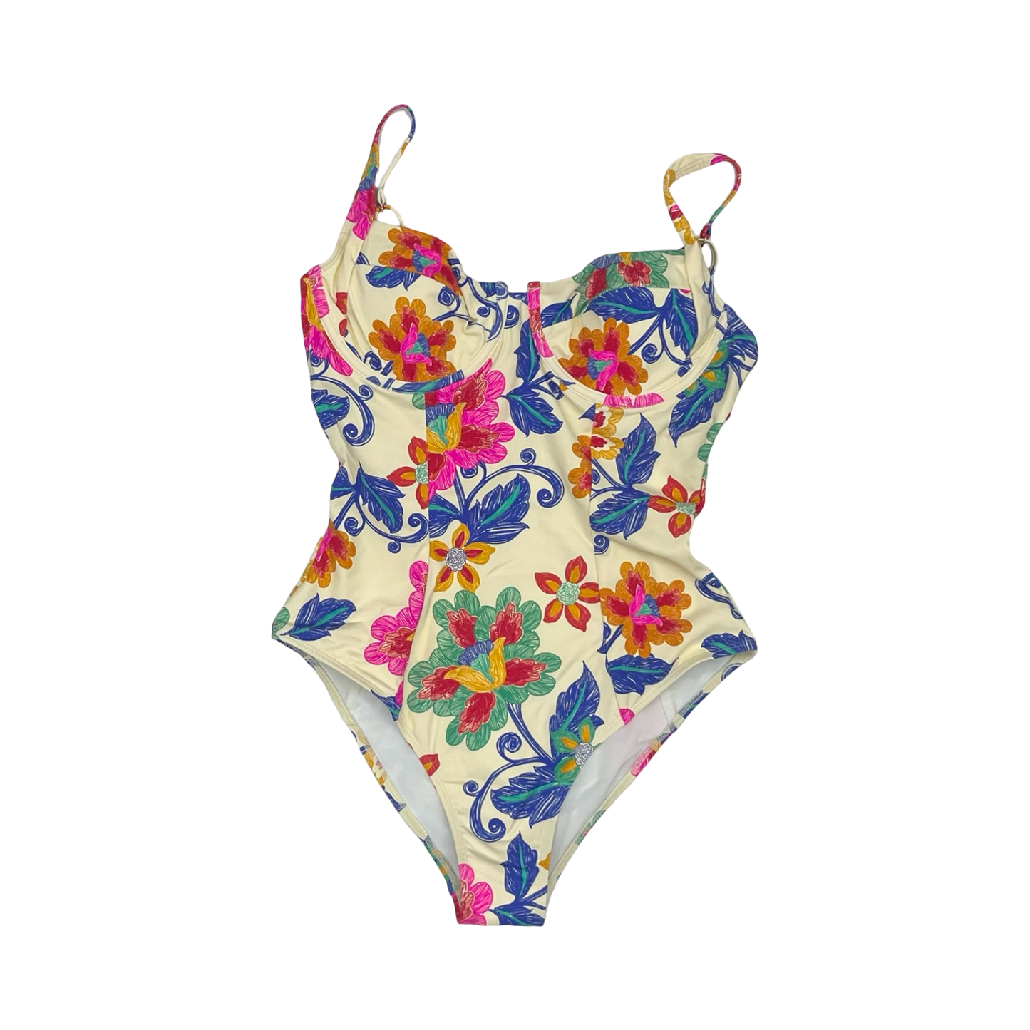 Swimsuit By Cupshe In Floral Print, Size:L