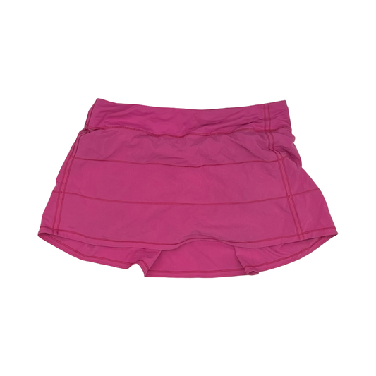 Athletic Skort By Lululemon In Pink, Size:L