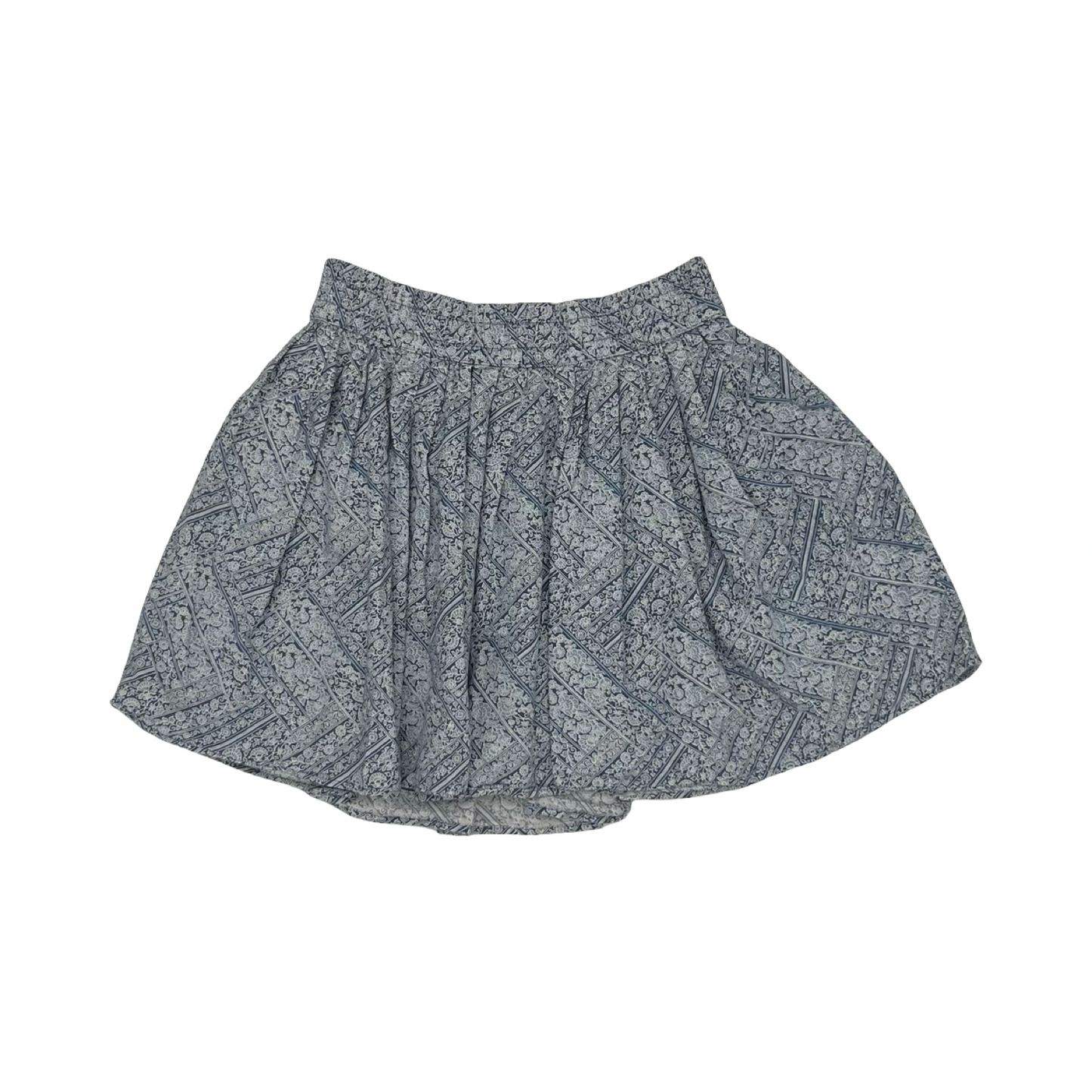 Skirt Mini & Short By American Eagle In Blue & Cream, Size:S