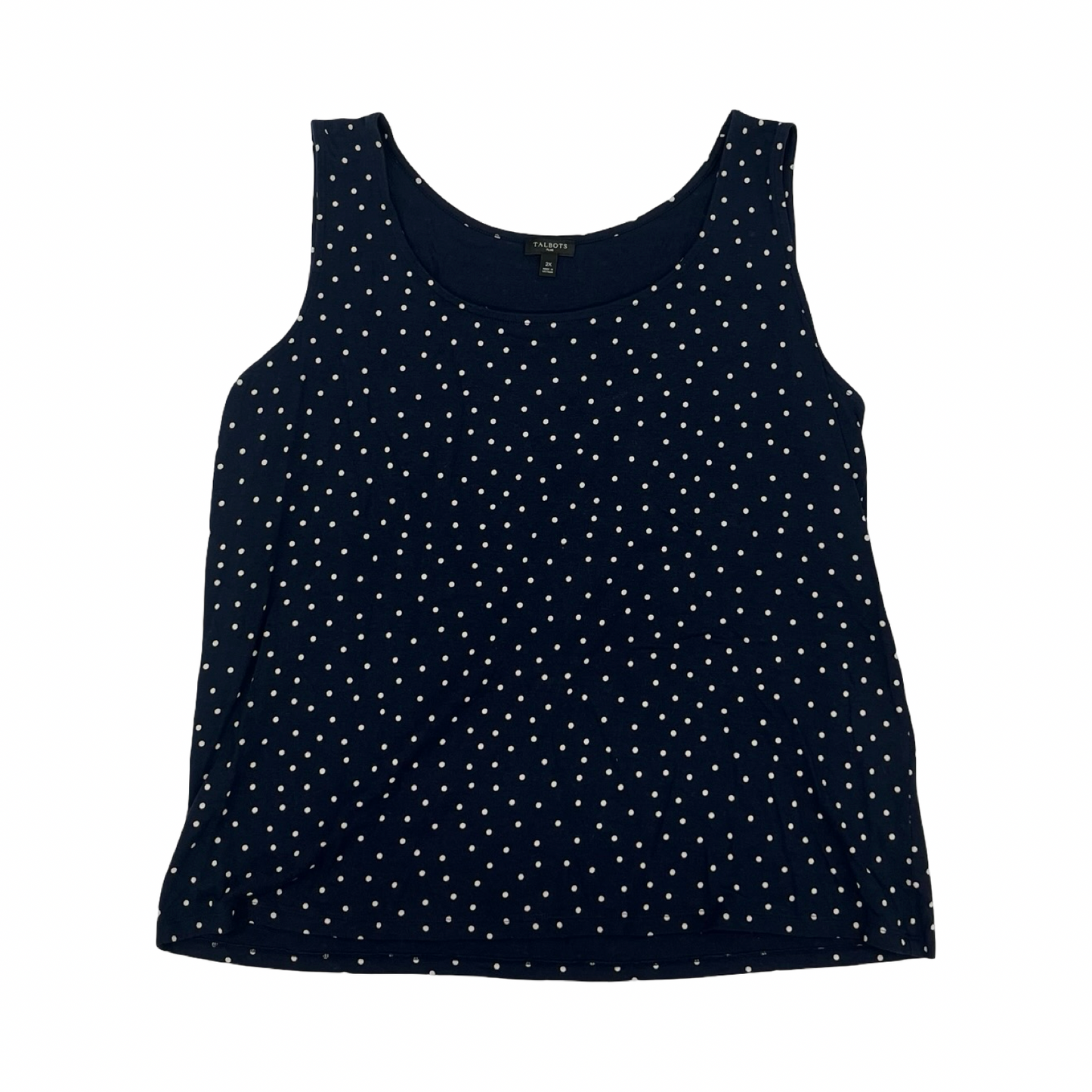 Tank Top By Talbots In Navy, Size:2X