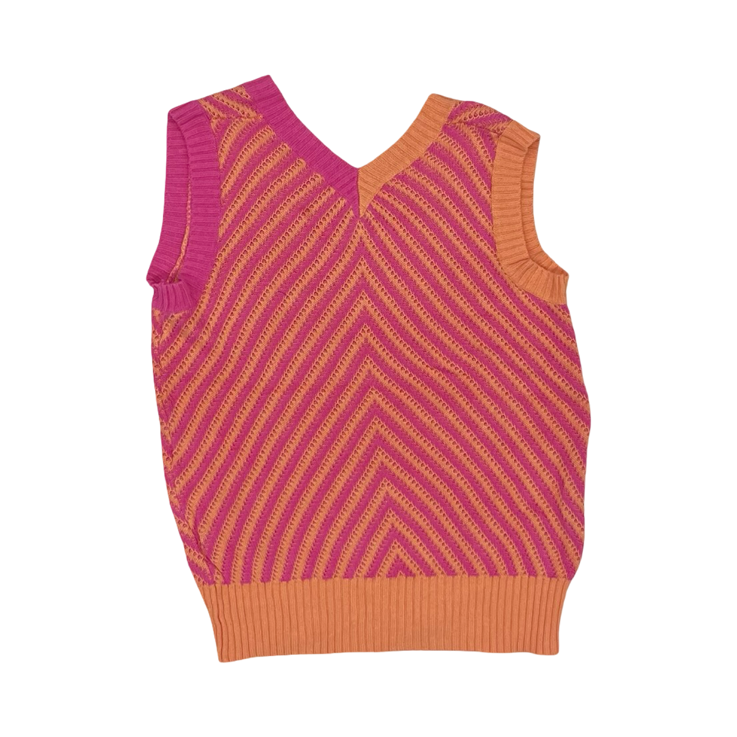 Sweater Ss By Cmf In Orange & Pink, Size:S