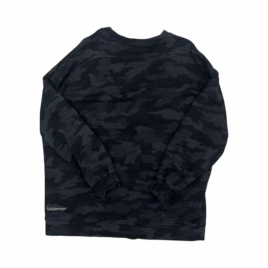 Athletic Sweatshirt Crewneck By Lululemon In Camouflage Print, Size:Xl