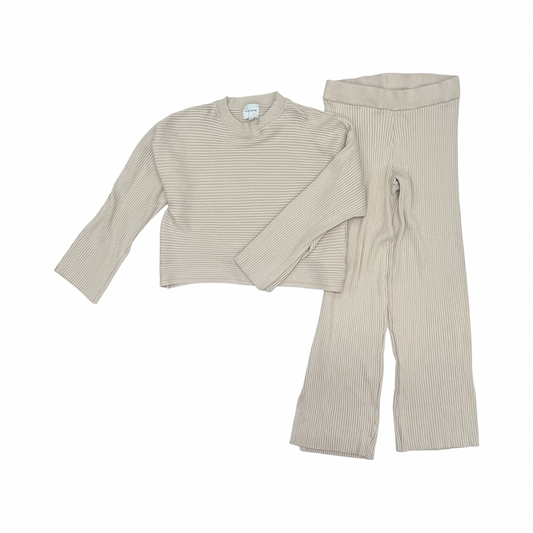 Lounge Set Pants By Pink Rose In Tan, Size:L