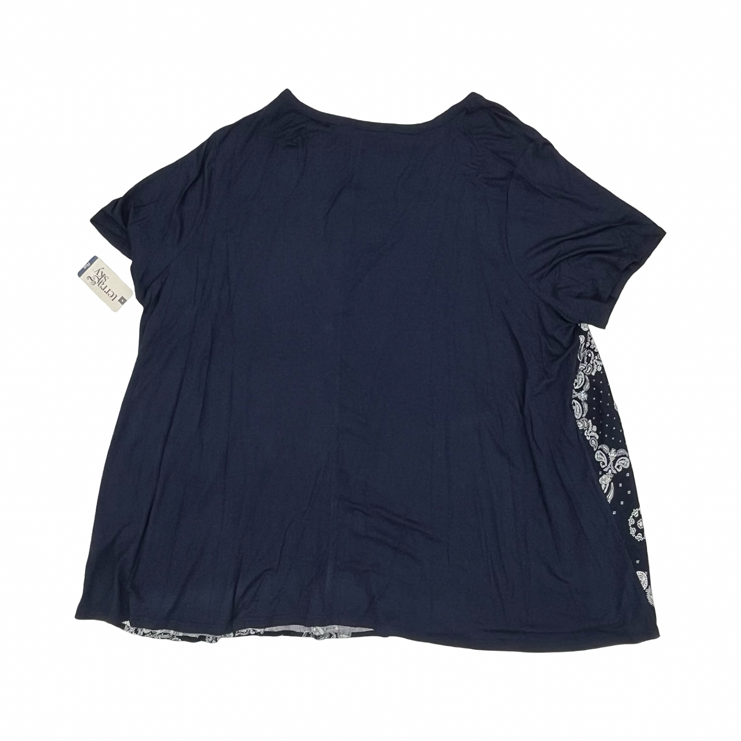 Top Ss By Terra & Sky In Navy, Size:3X