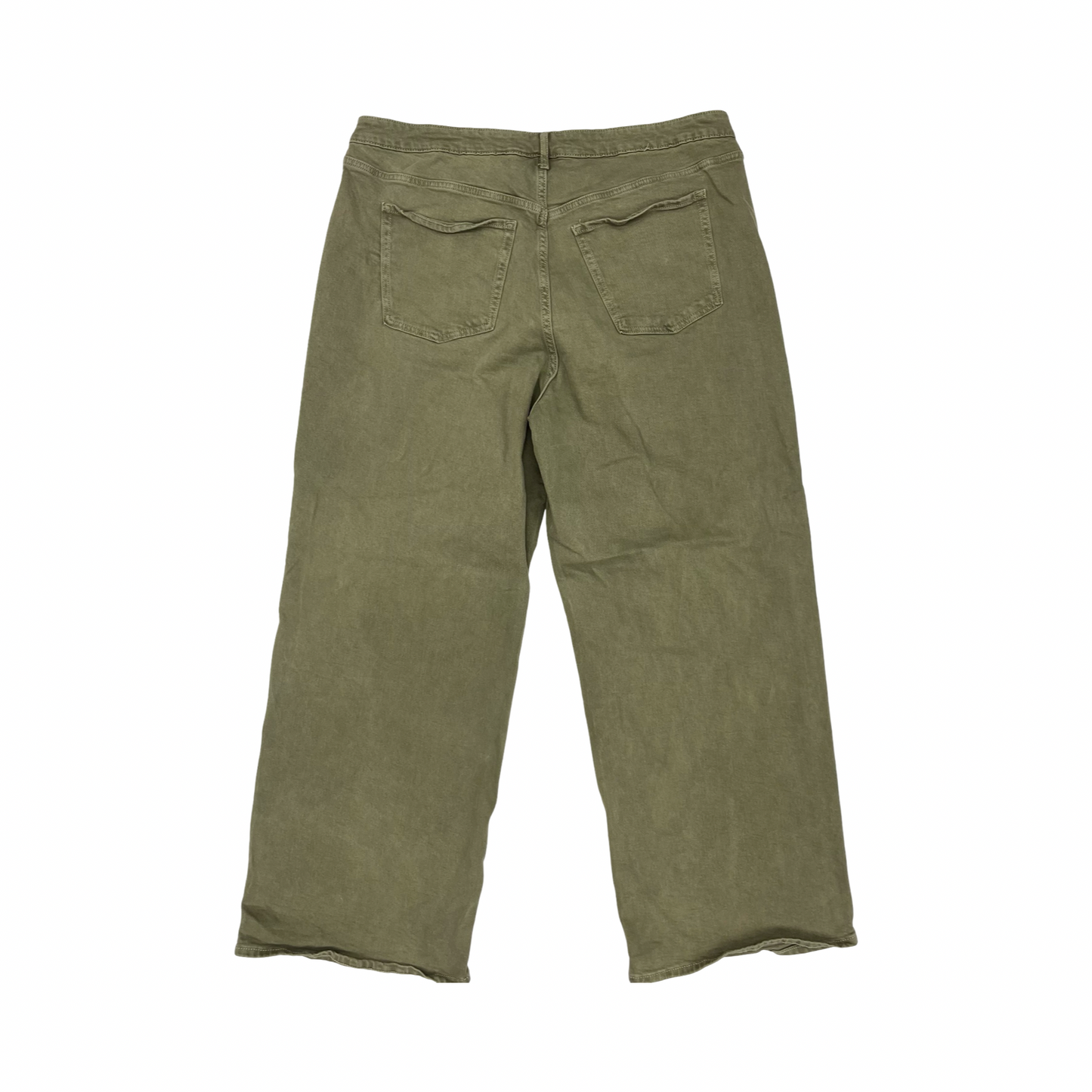 Jeans Wide Leg By Old Navy In Green Denim, Size:20