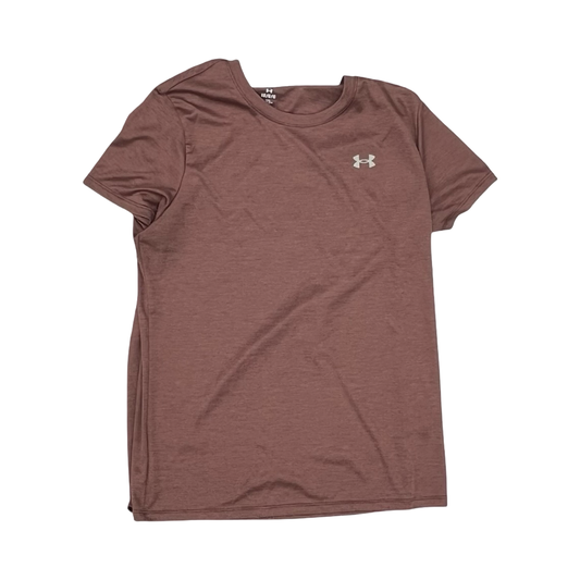 Athletic Top Ss By Under Armour In Brown, Size:L