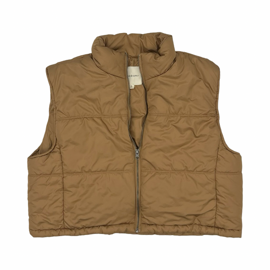 Vest Puffer & Quilted By Thread And Supply In Brown, Size:Xl