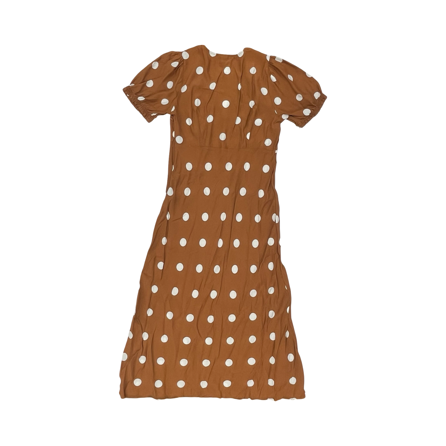 Dress Casual Maxi By A New Day In Brown & Cream, Size:M