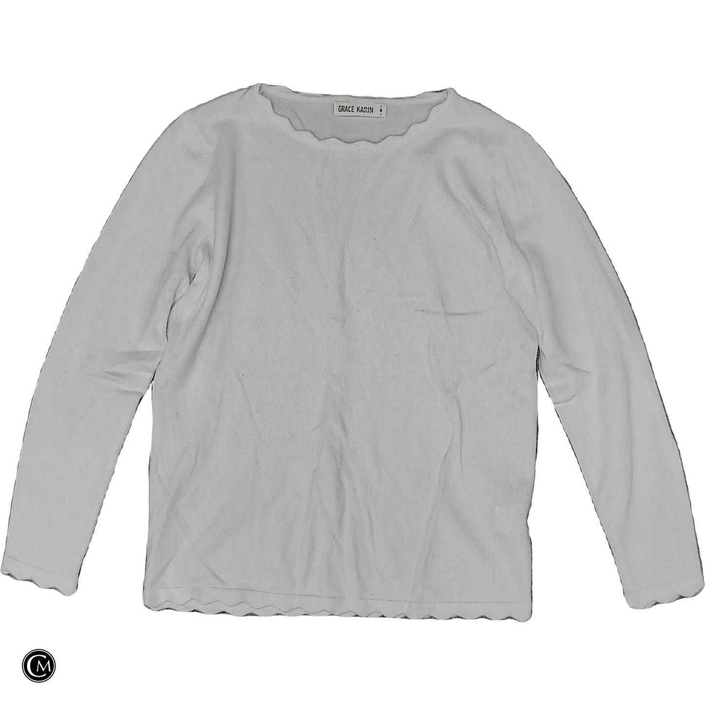 Top Ls By Grace Karin In White, Size: M