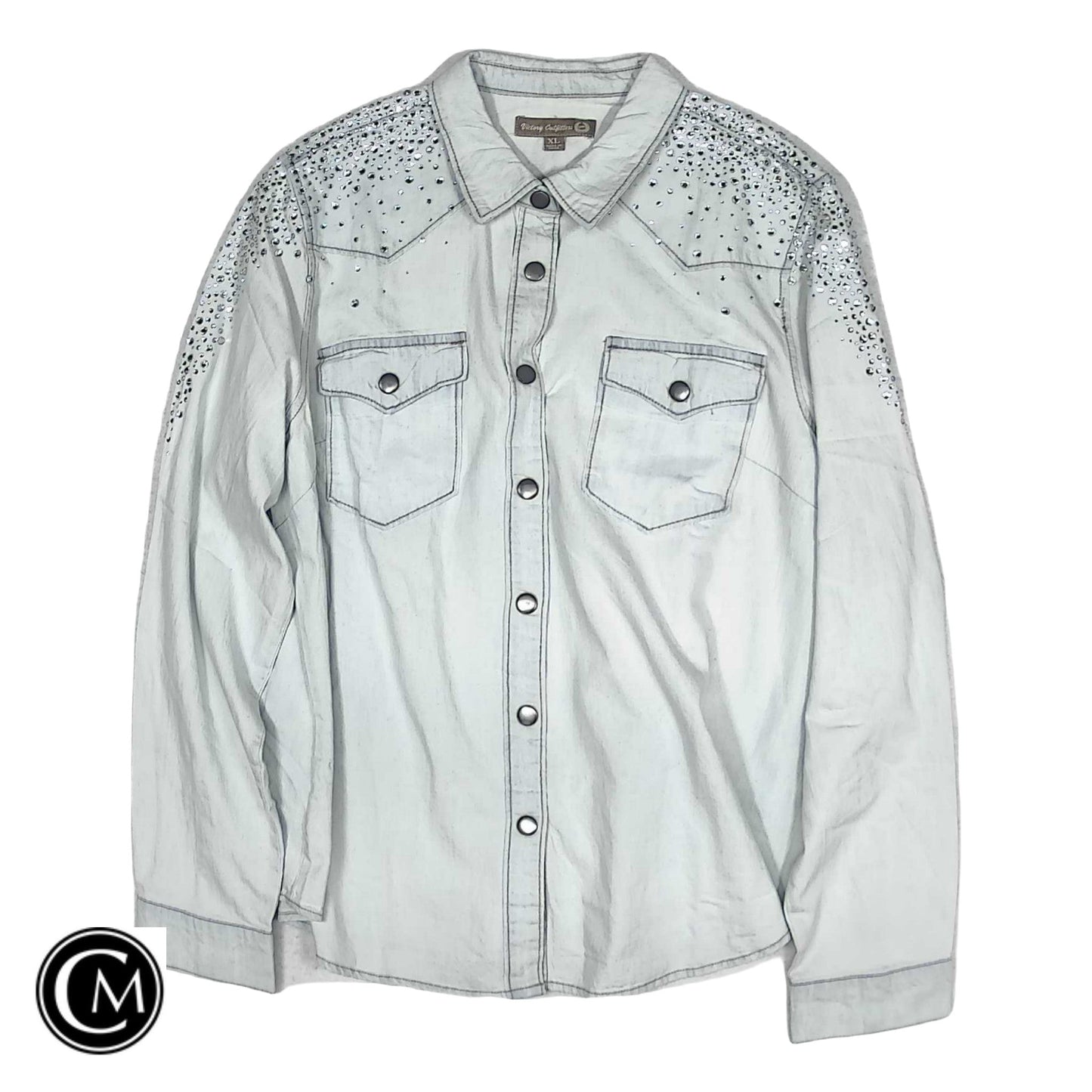 Top Ls By Cmb In Blue Denim, Size: Xl
