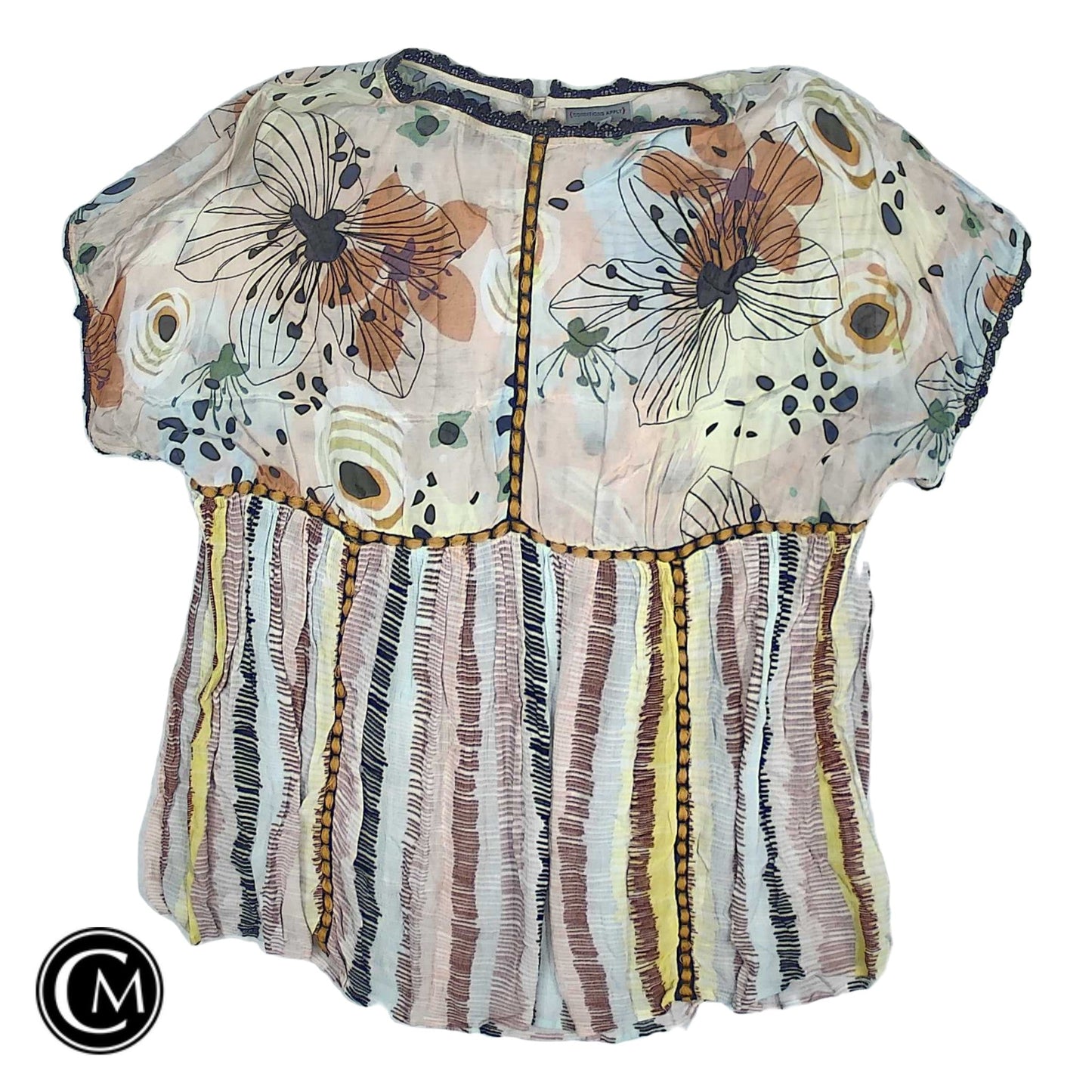Top Ss By Conditions Apply In Green & Pink, Size: 1x