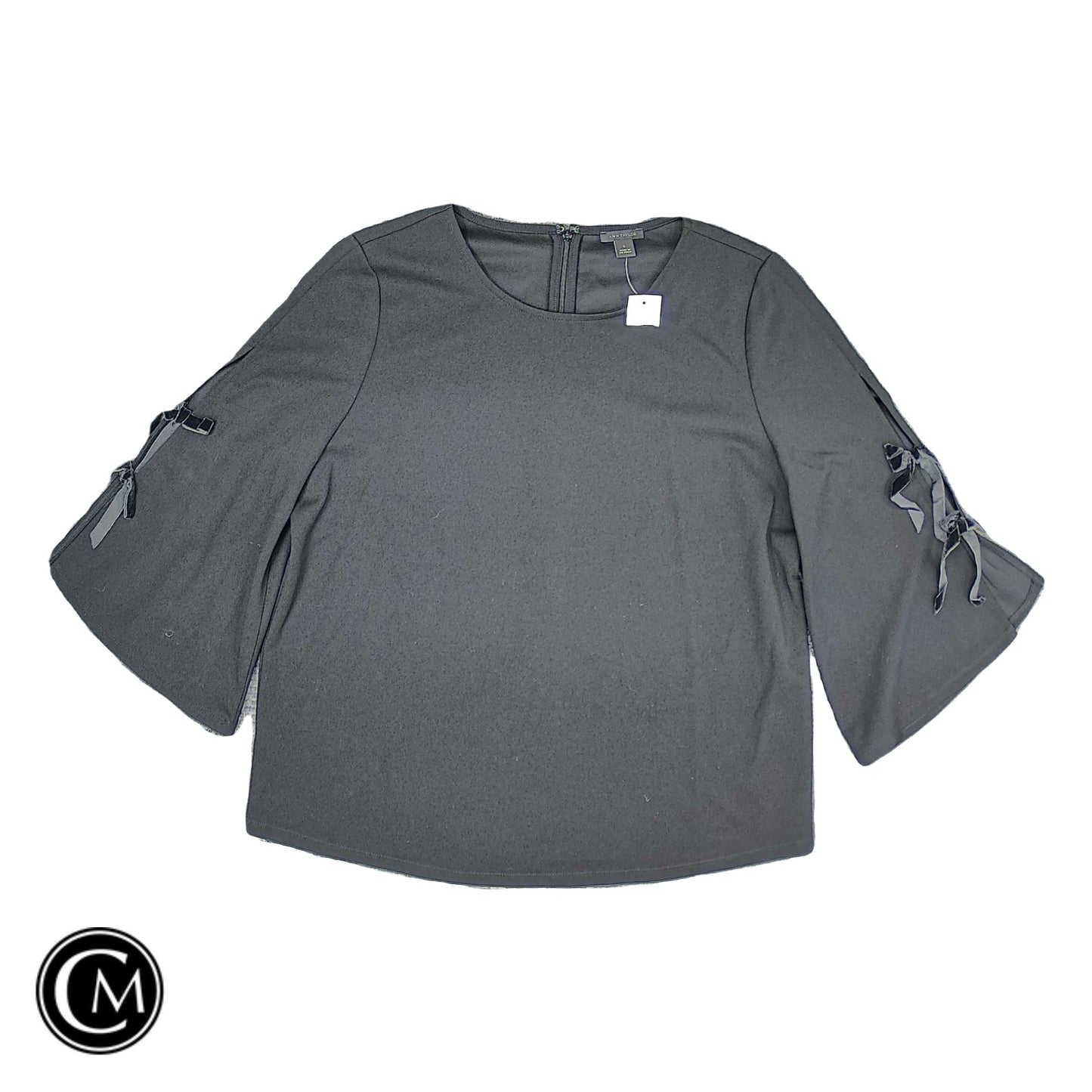 Top Ls By Ann Taylor In Black, Size: L