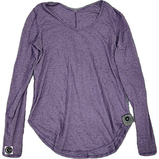 Athletic Top Ls Crewneck By Lululemon In Purple, Size: S