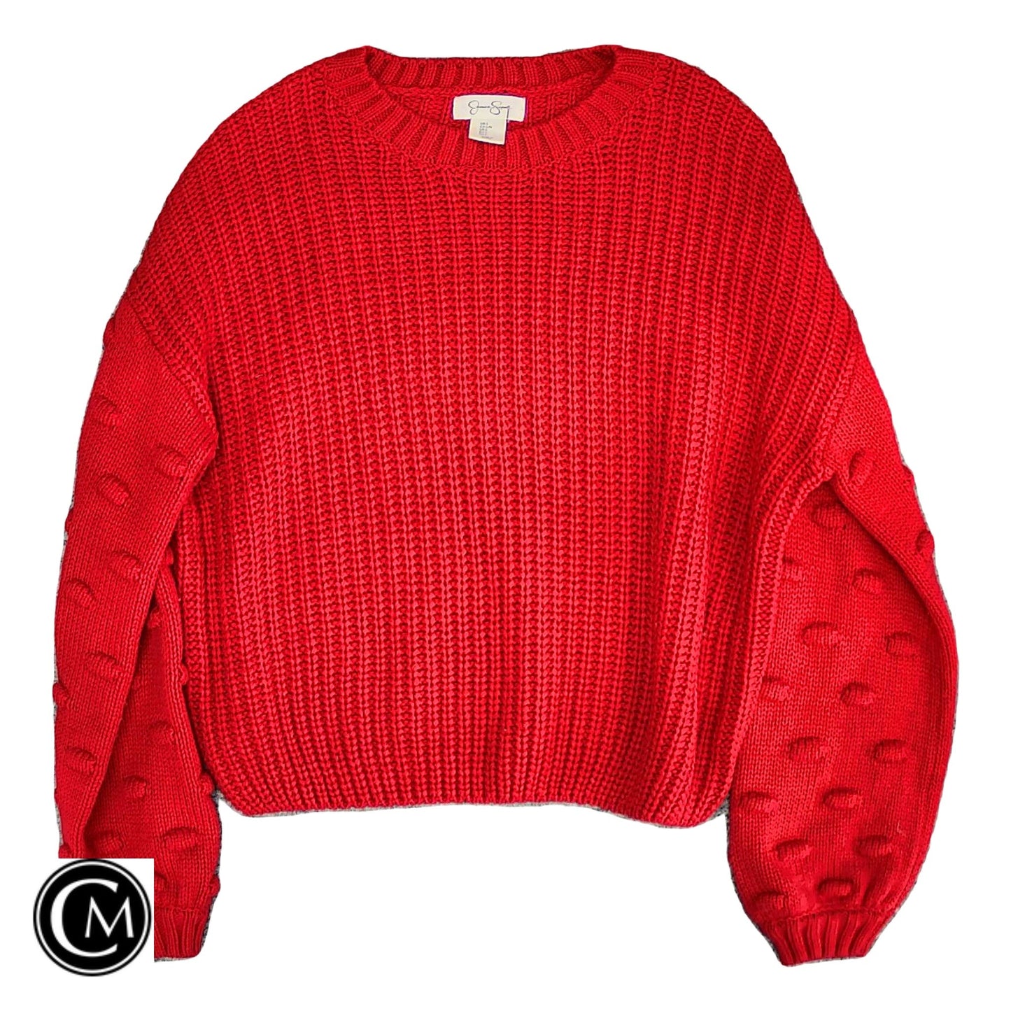 Sweater By Jessica Simpson In Red, Size: L