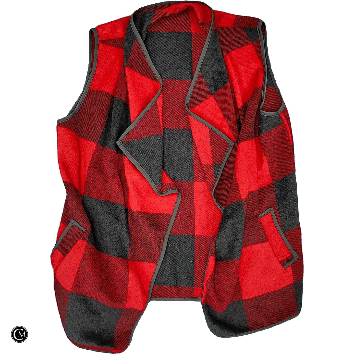 Vest Other In Black & Red, Size: 2x