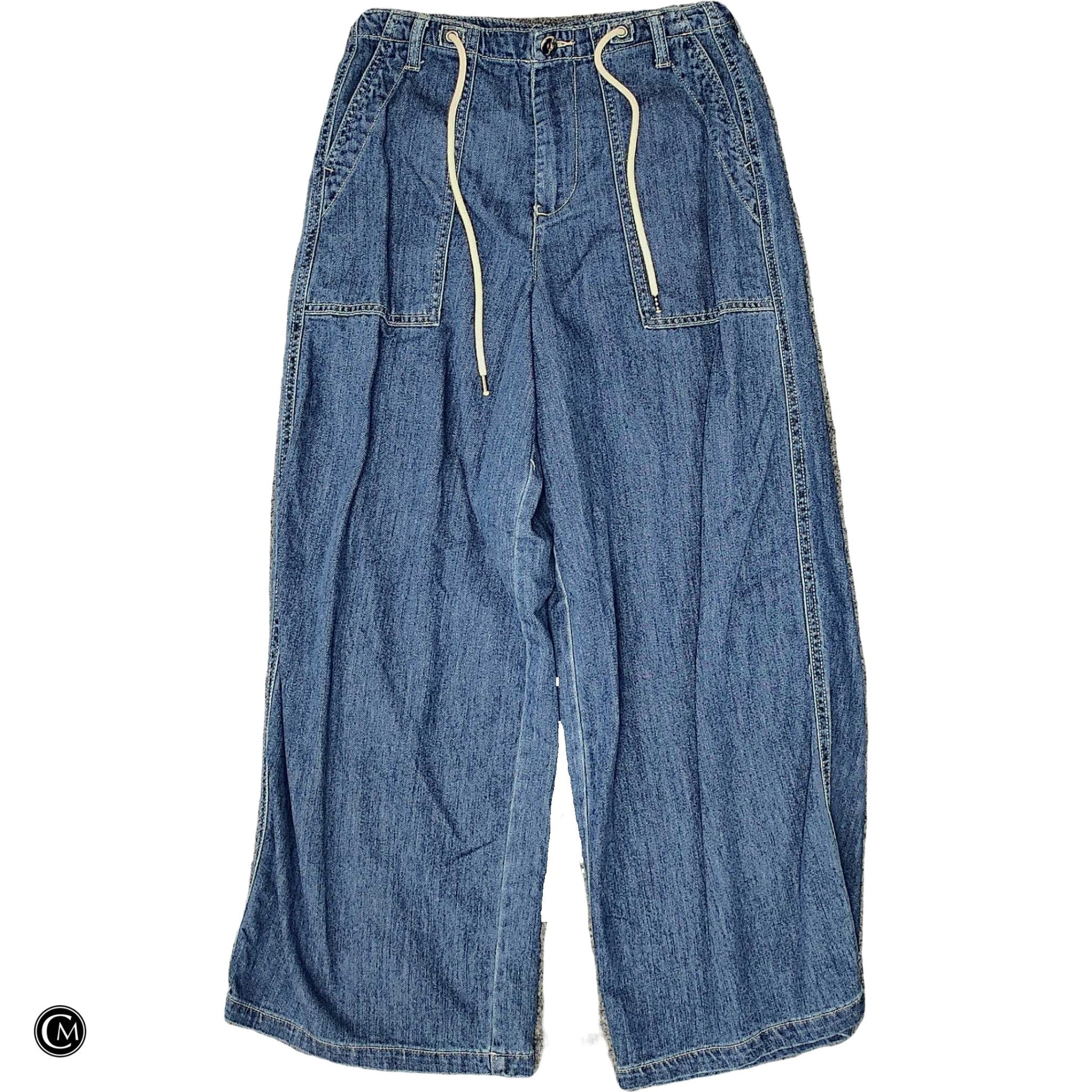 Jeans Wide Leg By Oat In Blue Denim, Size: 2 image 1