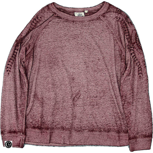 Top Ls By Clothes Mentor In Maroon, Size: Xl