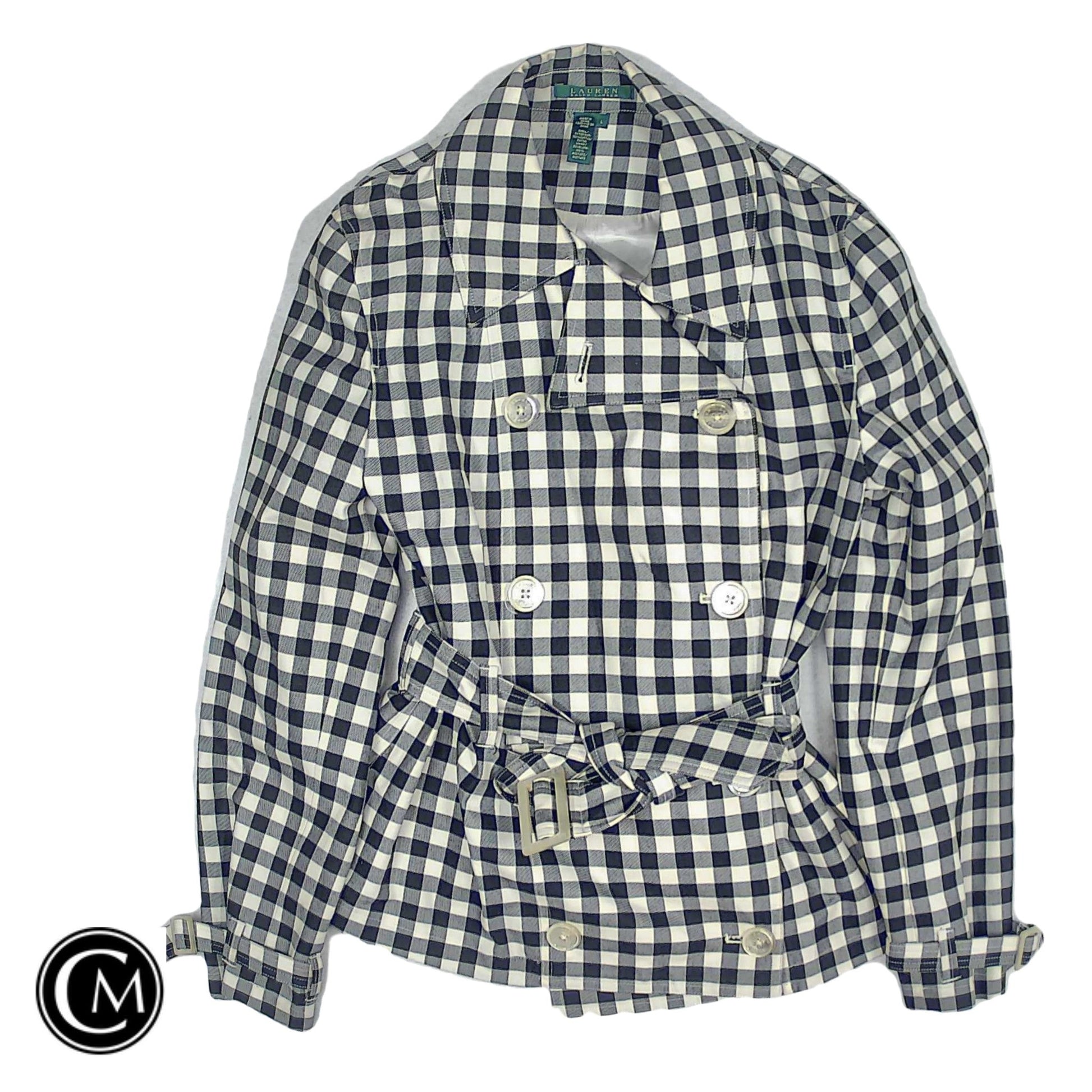 Jacket Other By Lauren By Ralph Lauren In Black & White, Size: L image 1