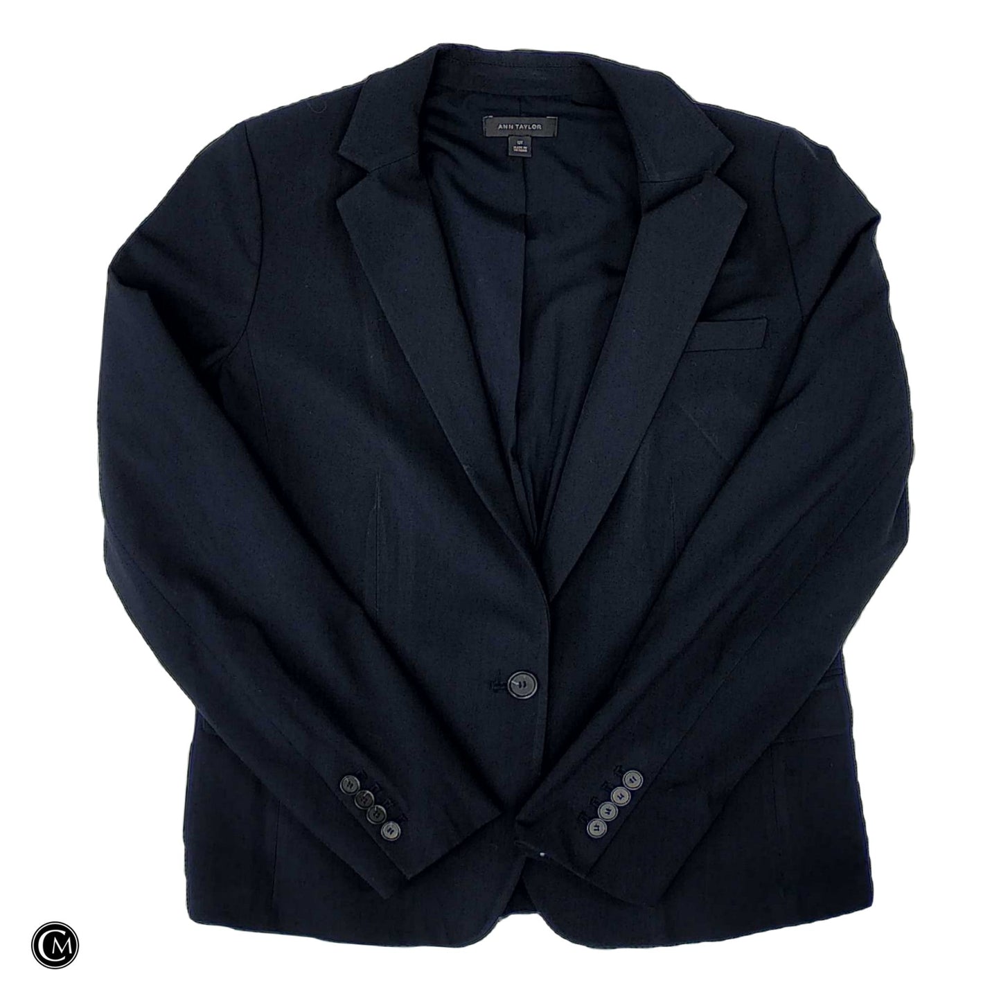 Blazer By Ann Taylor In Navy, Size: L