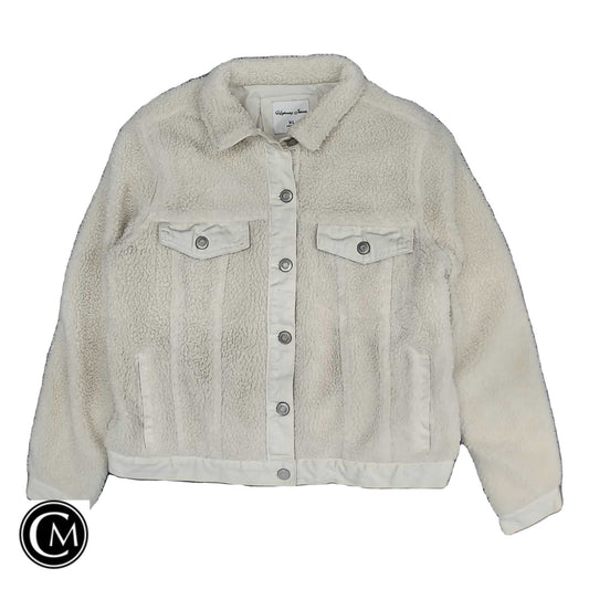 Jacket Faux Fur & Sherpa By Highway In Ivory, Size: Xl