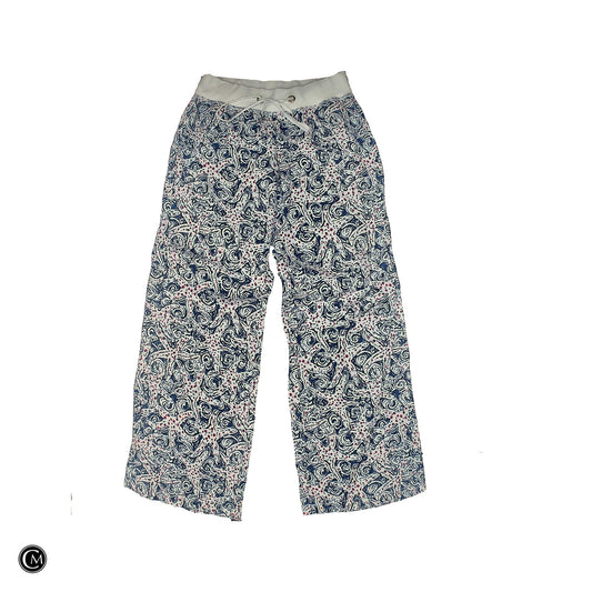 Pants Designer By Lilly Pulitzer In Blue & Pink, Size: M