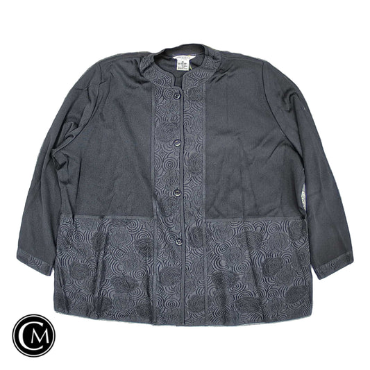 Cardigan By Misook In Black, Size: 3x