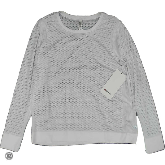 Athletic Top Ls Crewneck By Lululemon In White, Size: M image 1
