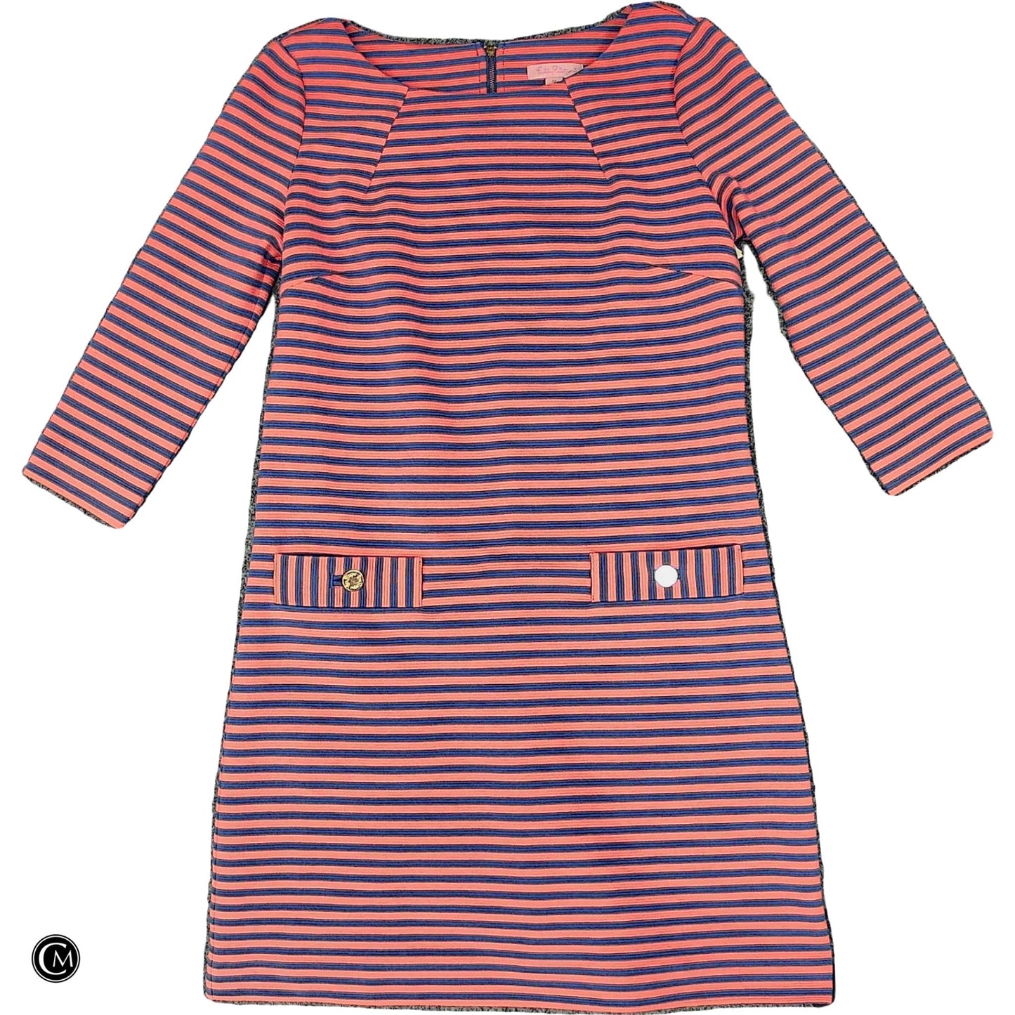 Dress Designer By Lilly Pulitzer In Striped Pattern, Size: M