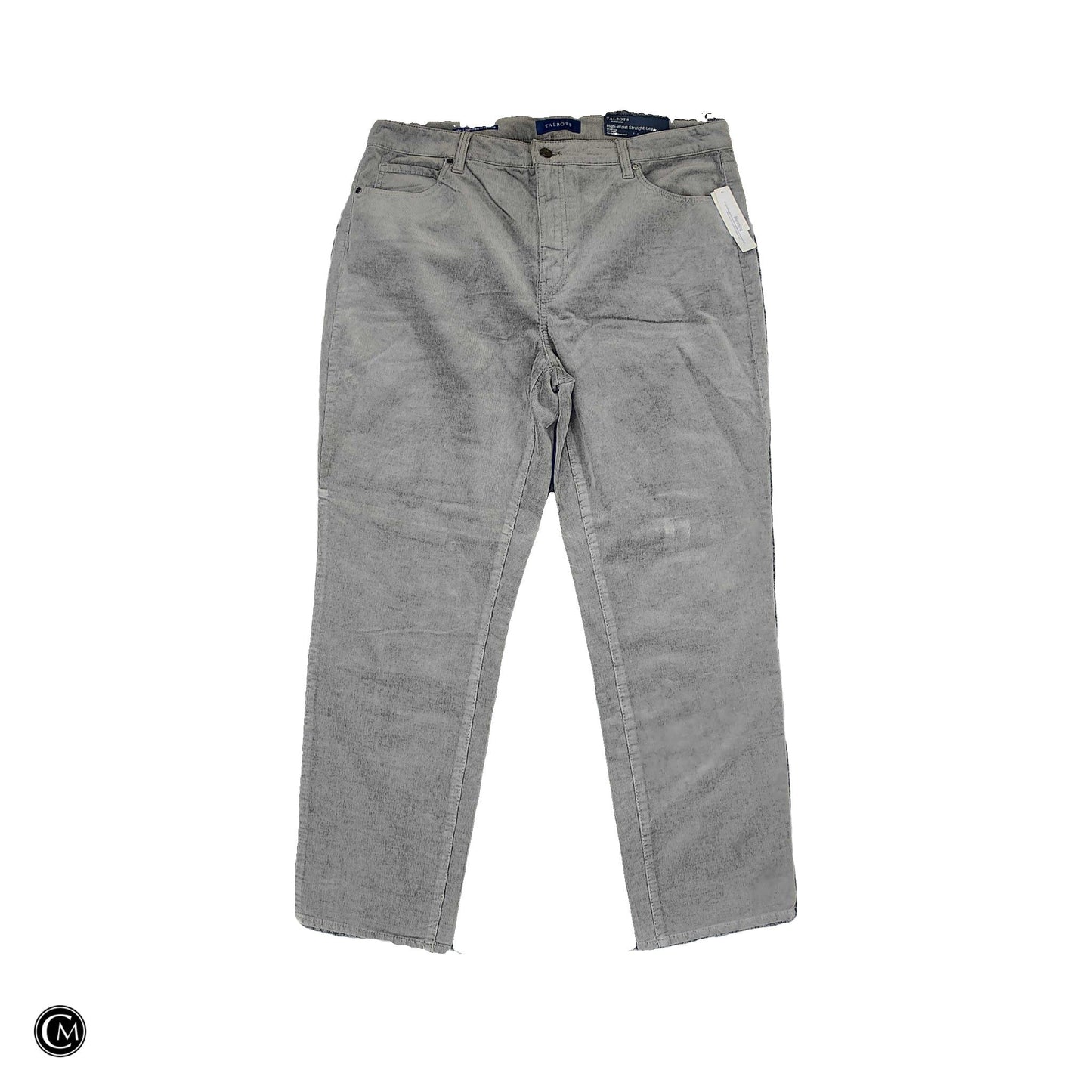 Pants Corduroy By Talbots In Grey, Size: 16