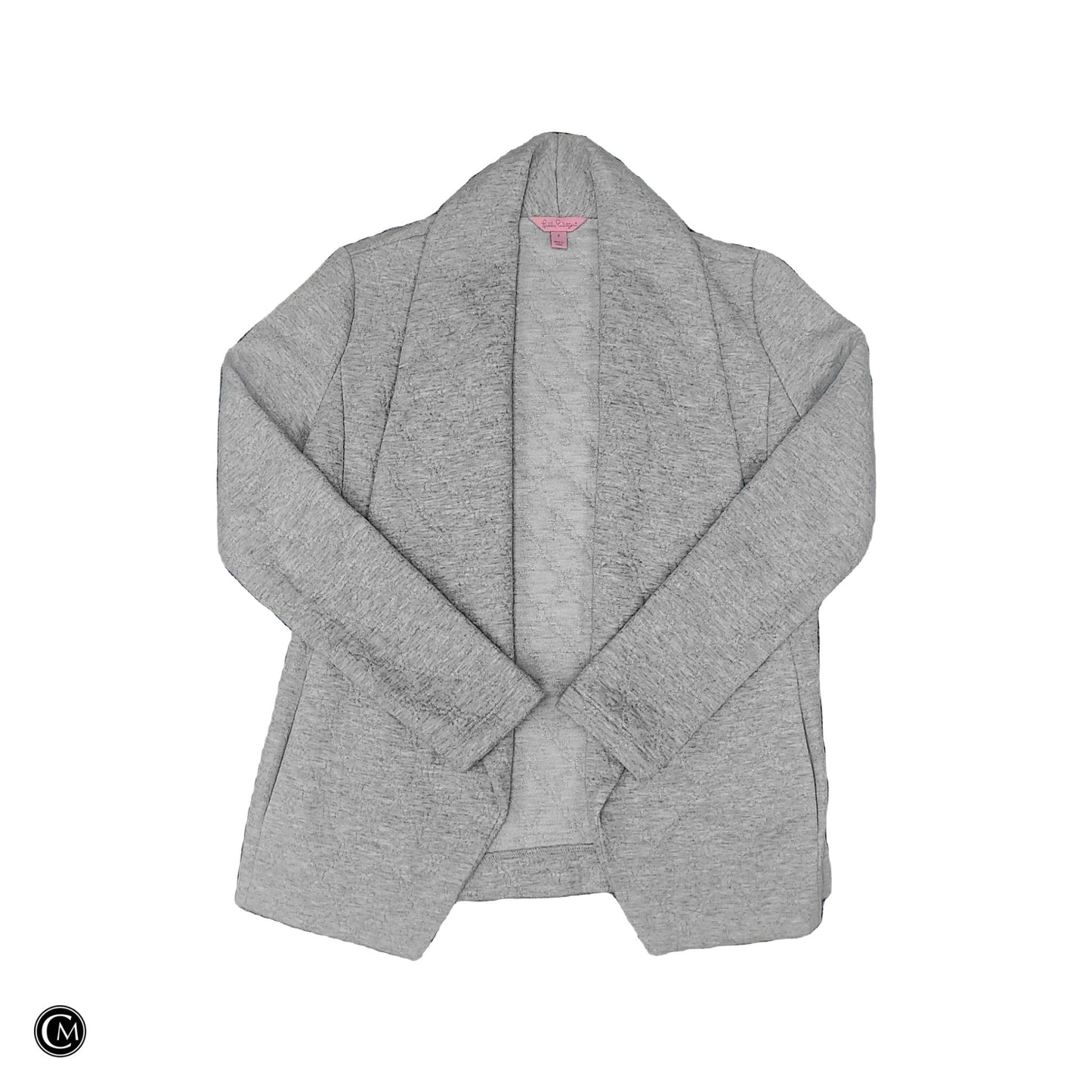 Sweater Cardigan Designer By Lilly Pulitzer In Grey, Size: S