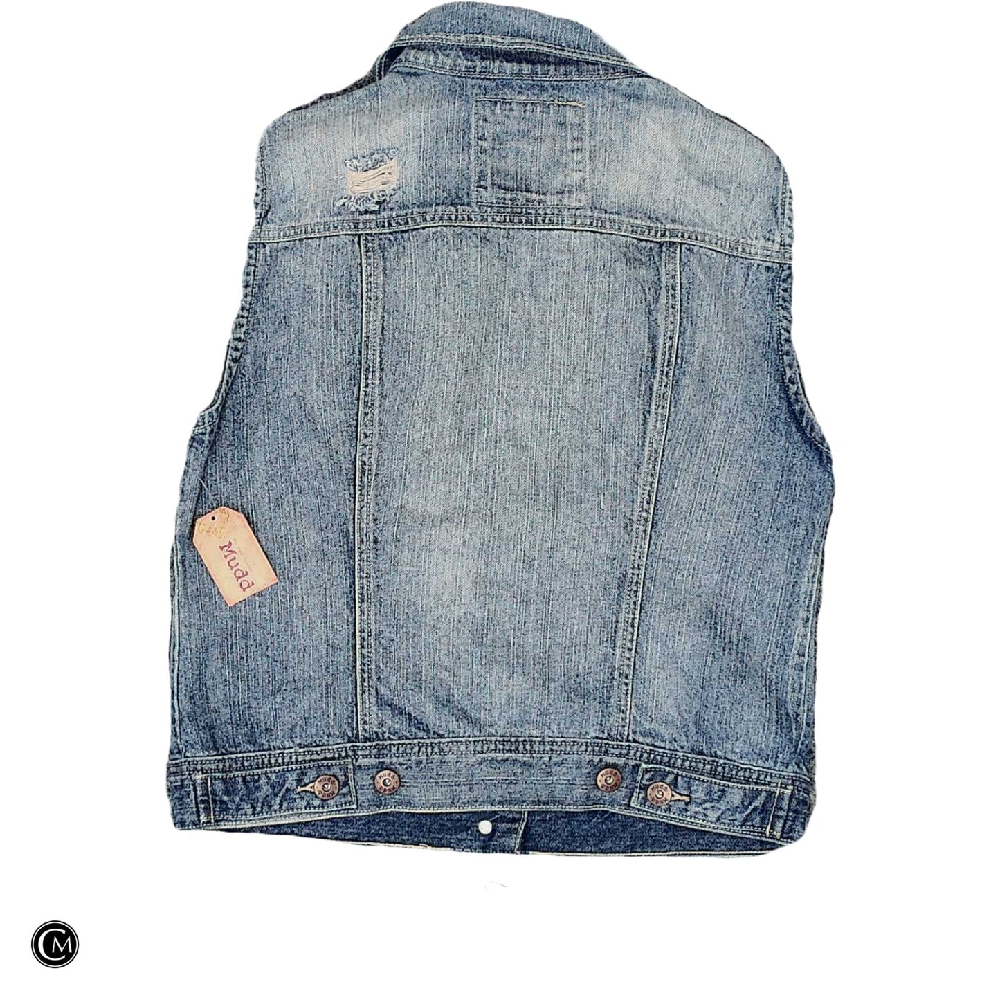 Vest Other By Mudd In Blue Denim, Size: L