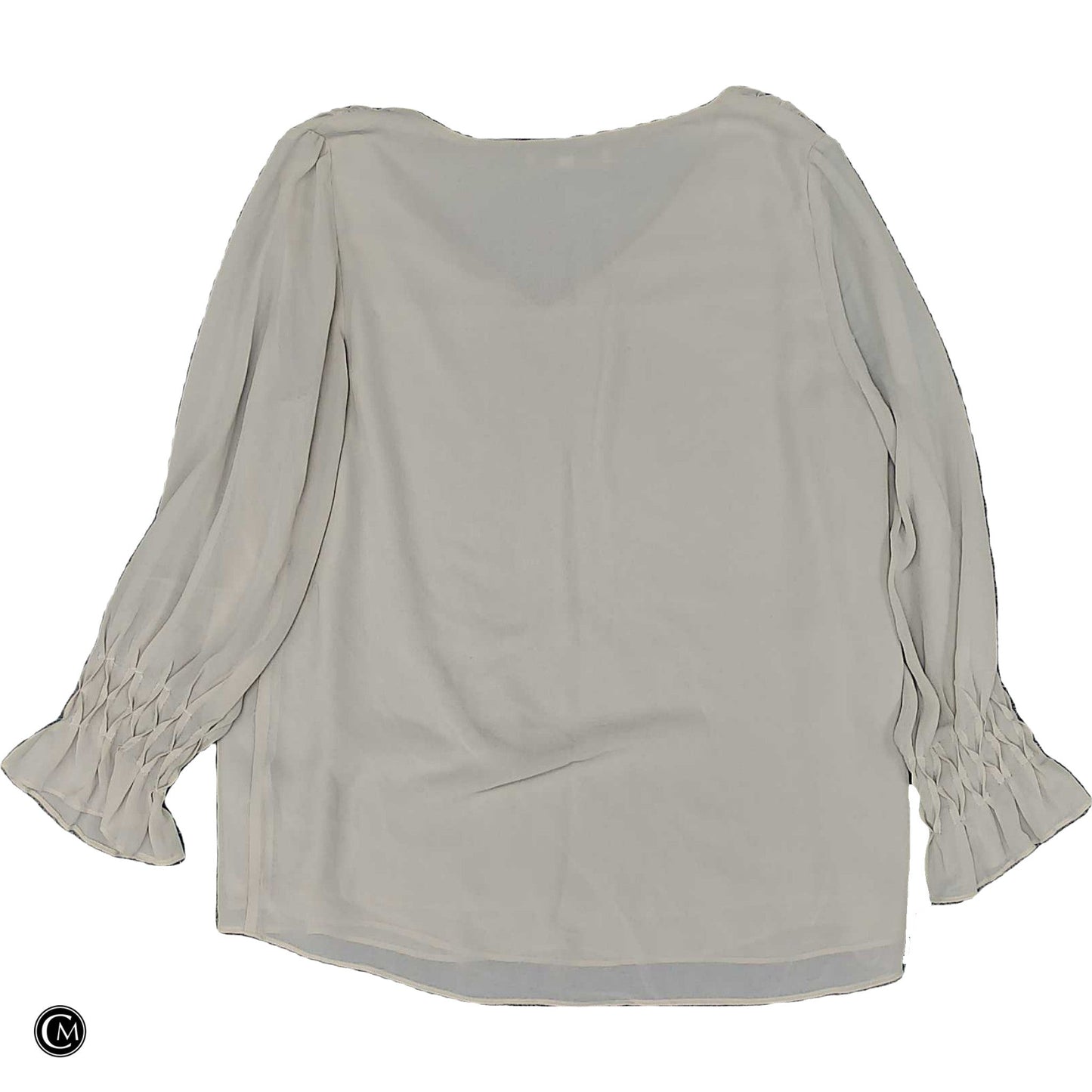 Blouse Ls By Naked Zebra In Tan, Size: S