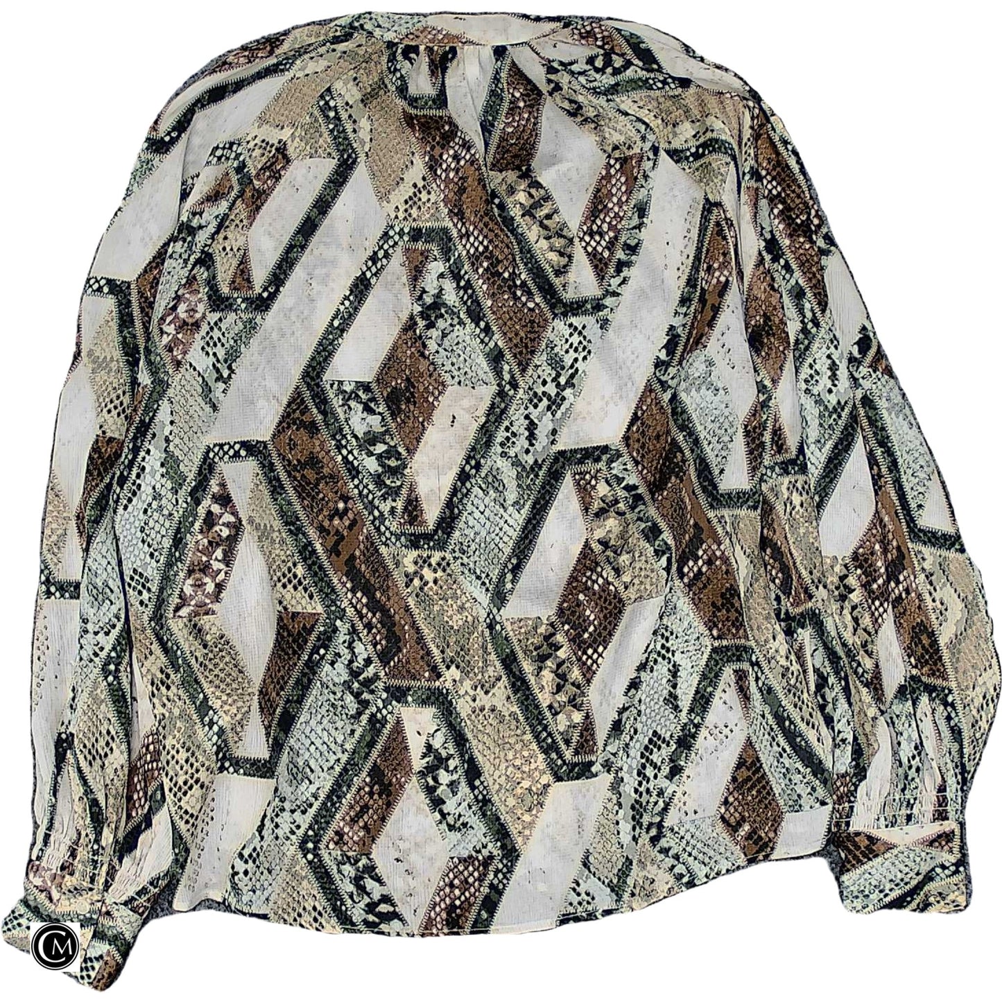 Top Ls By H&M In Snakeskin Print, Size: S