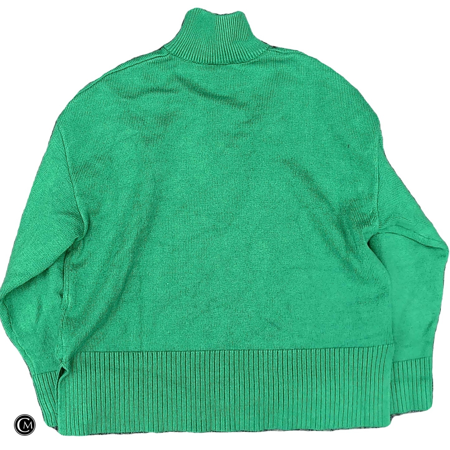 Sweatshirt Collar By Zara In Green, Size: M