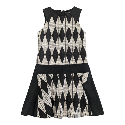 Dress Casual Short By Banana Republic In Black & White, Size:2