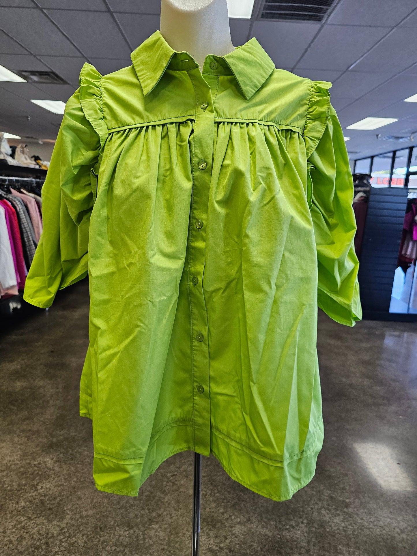 Top Ss By Entro In Green, Size:L