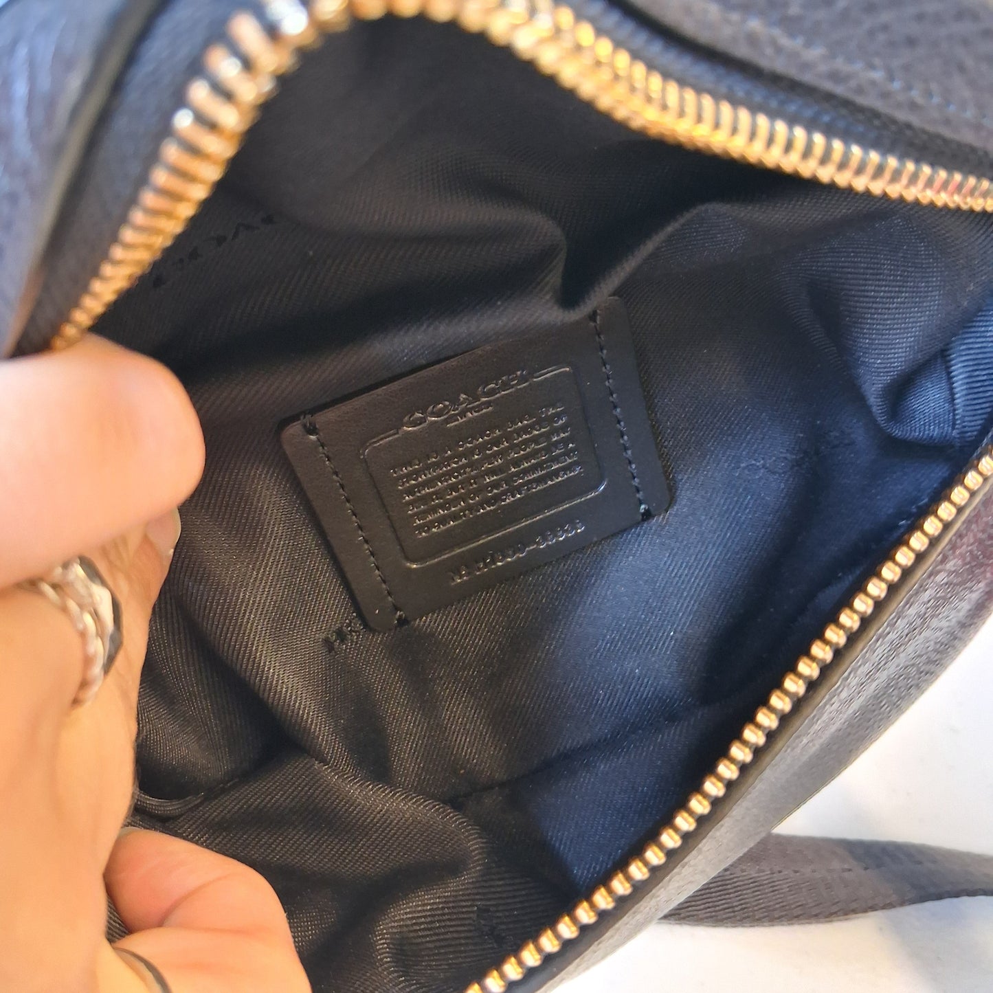 Belt Bag Designer By Coach In Black, Size:Small