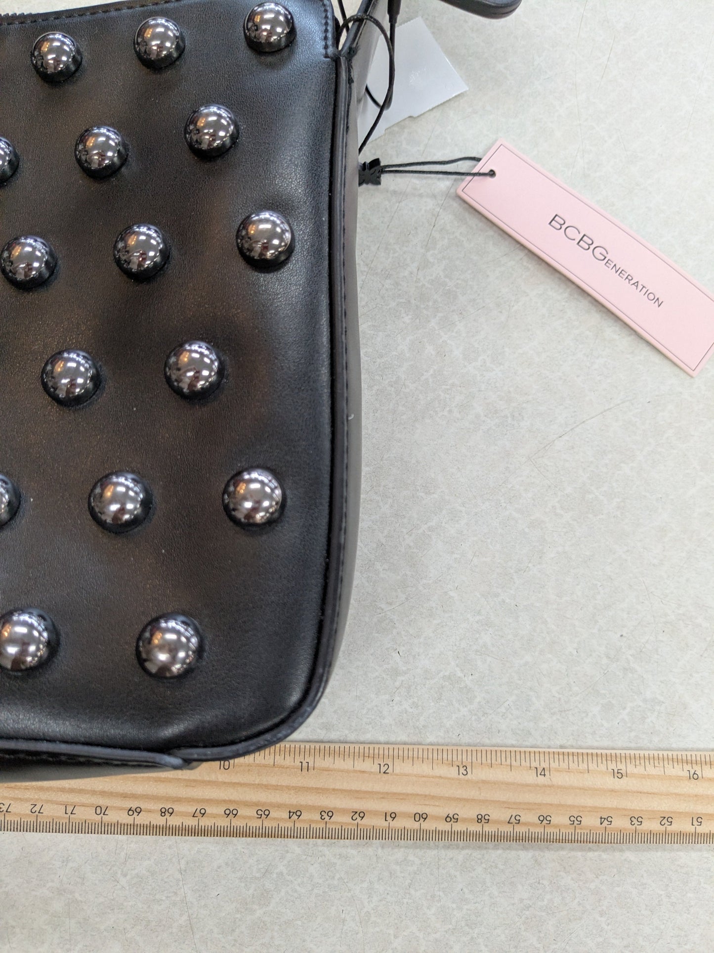 Handbag By Bcbgeneration In Black & Silver, Size:Medium