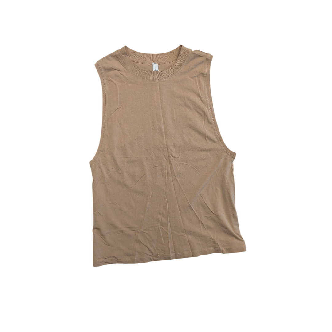 Athletic Tank Top By Lululemon In Tan, Size:2