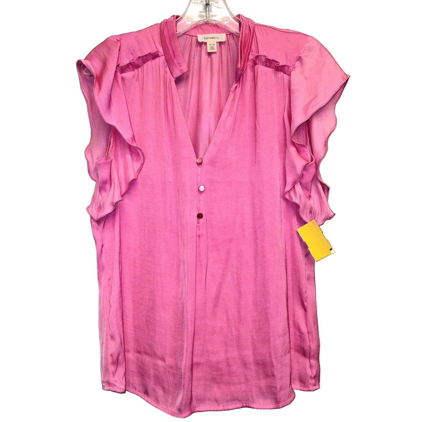 Top Sleeveless By Tamara H In Pink, Size:Xs